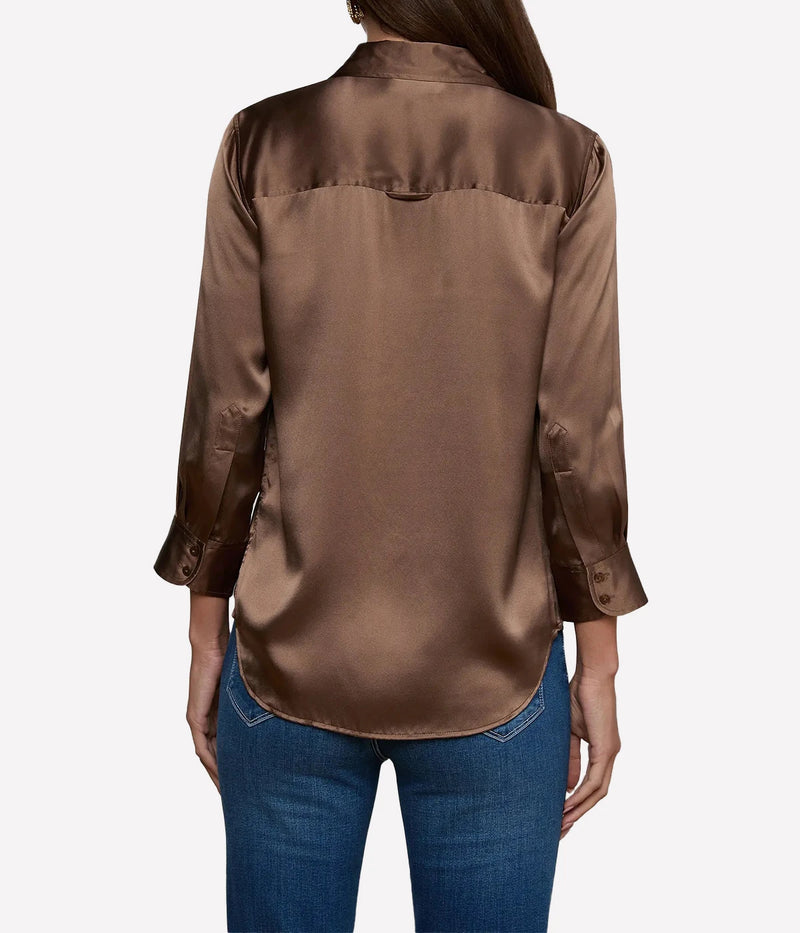 Dani 3/4 Sleeve Blouse In Cardamom