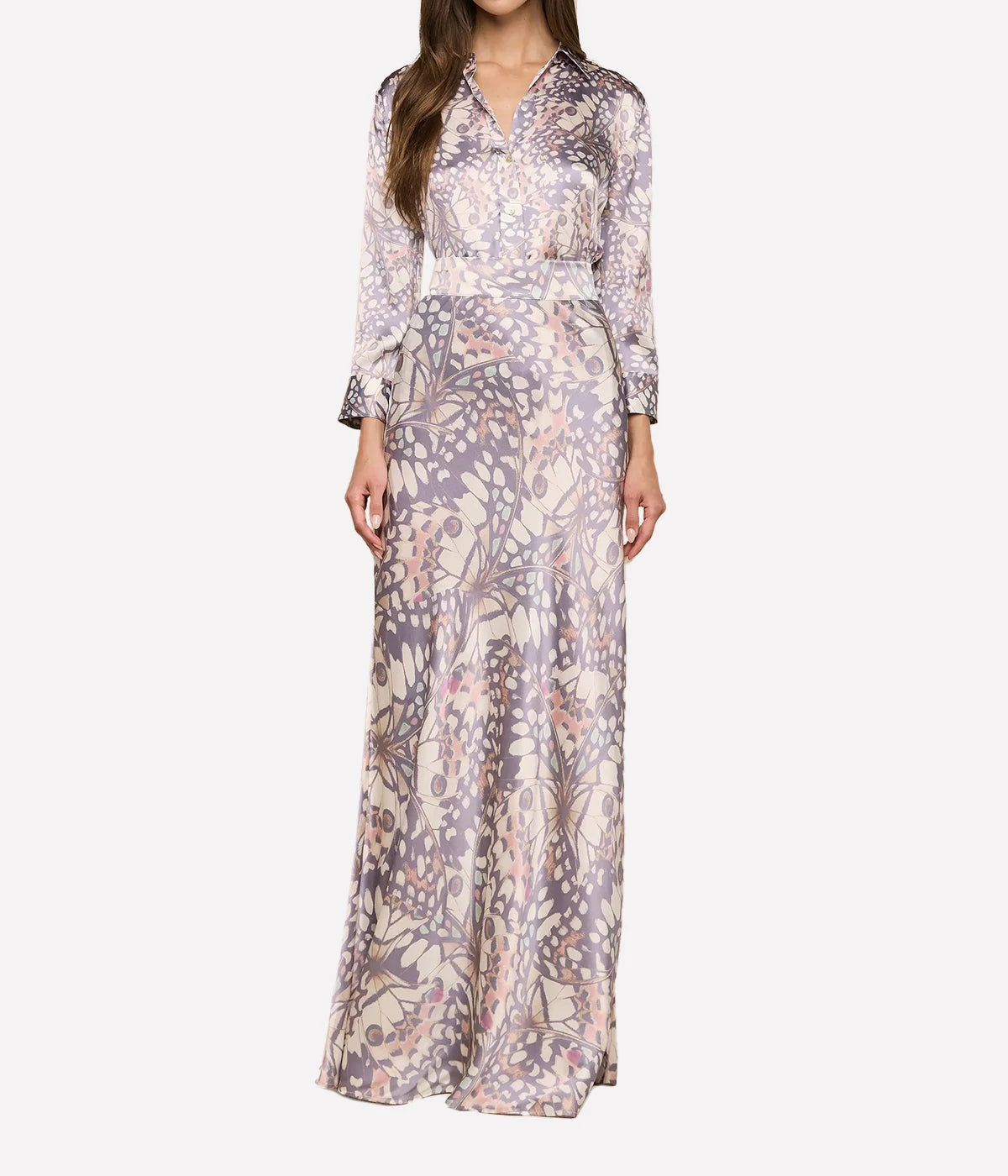 Dani 3/4 Sleeve Blouse In Multi Small Butterfly Wing