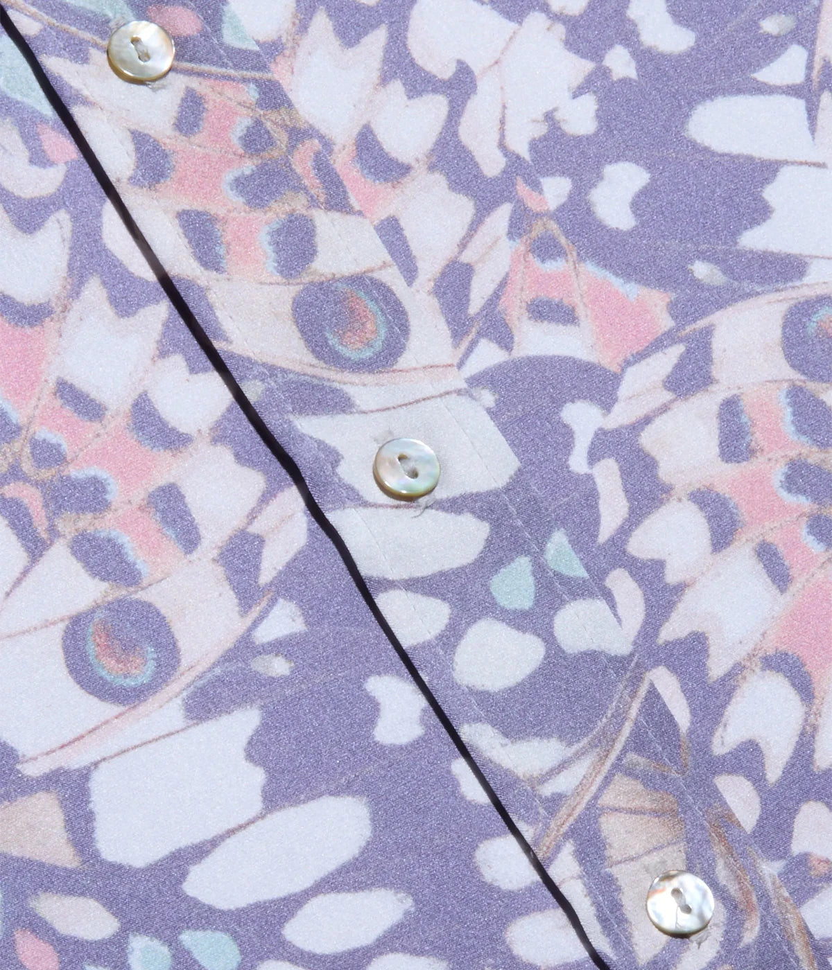 Dani 3/4 Sleeve Blouse In Multi Small Butterfly Wing
