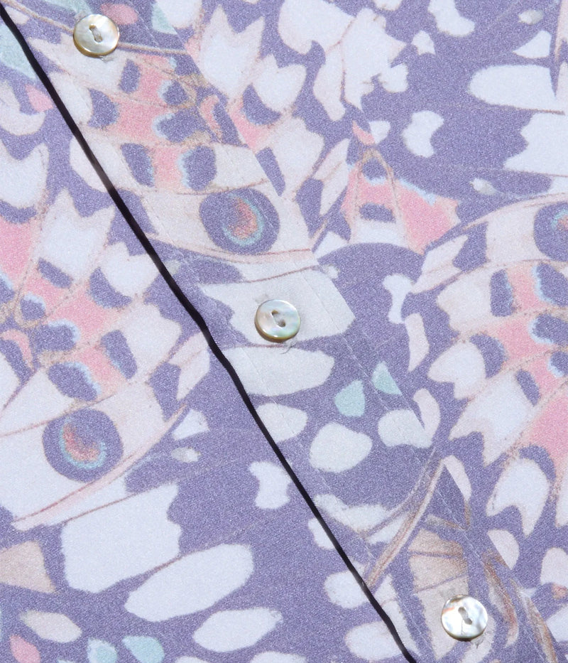 Dani 3/4 Sleeve Blouse In Multi Small Butterfly Wing
