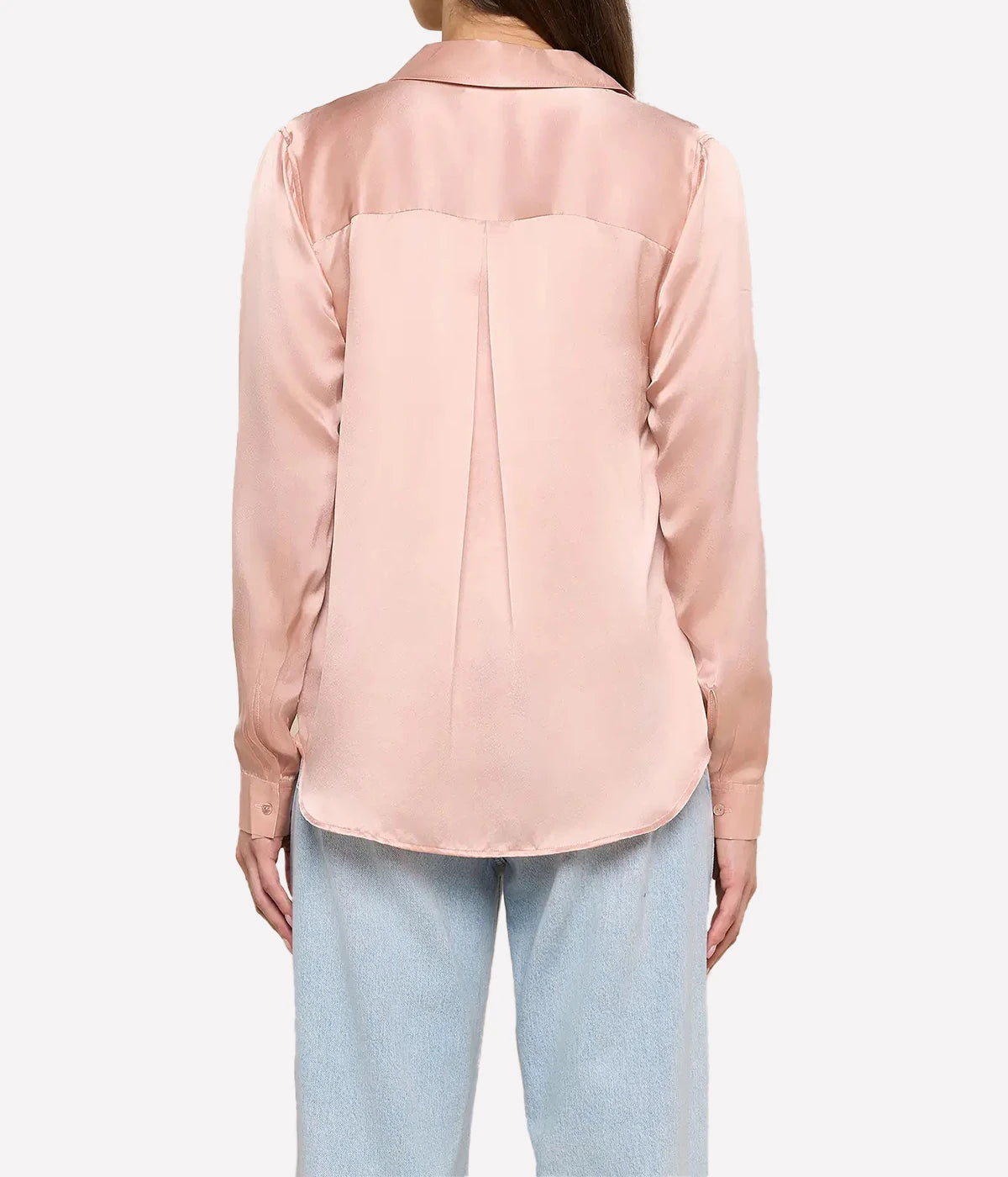 Tyler Long Sleeve Blouse In Misty Rose