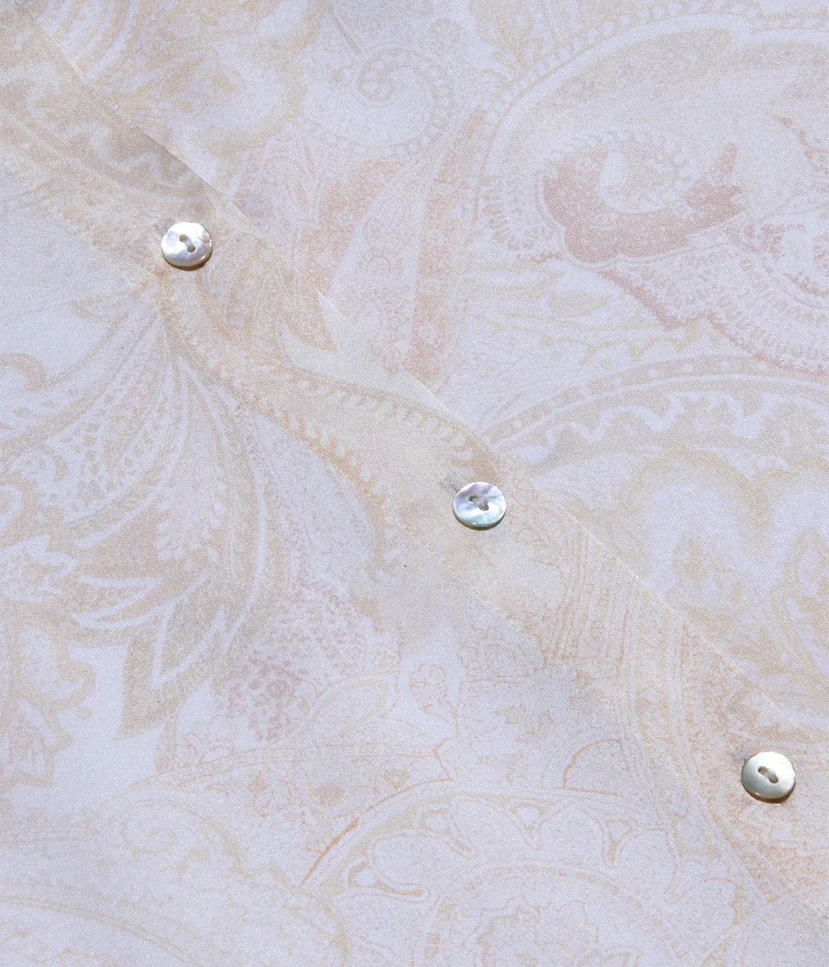 Tyler Long Sleeve Blouse In Vintage White Tonal Paisley
