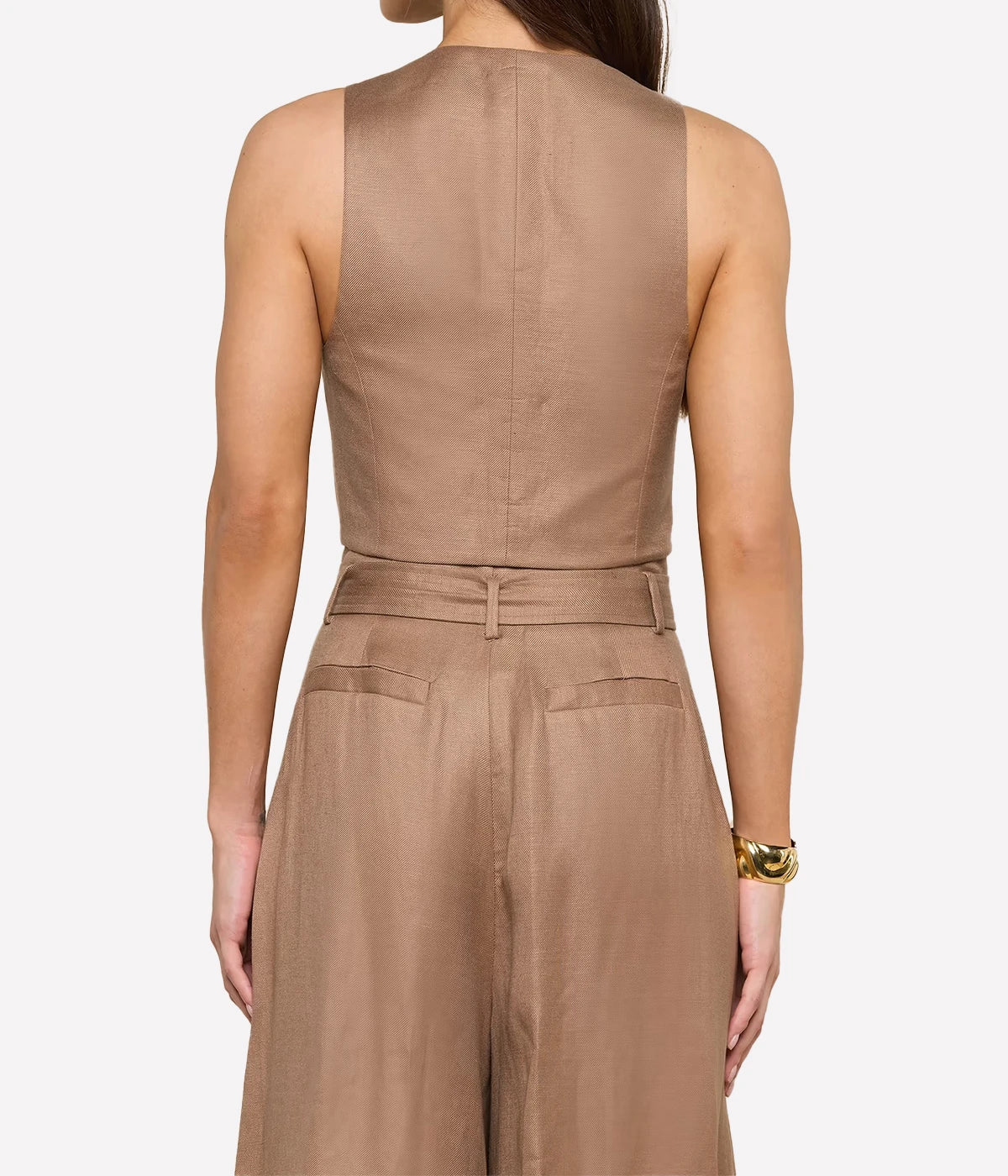 Jianna Short Vest in Barley