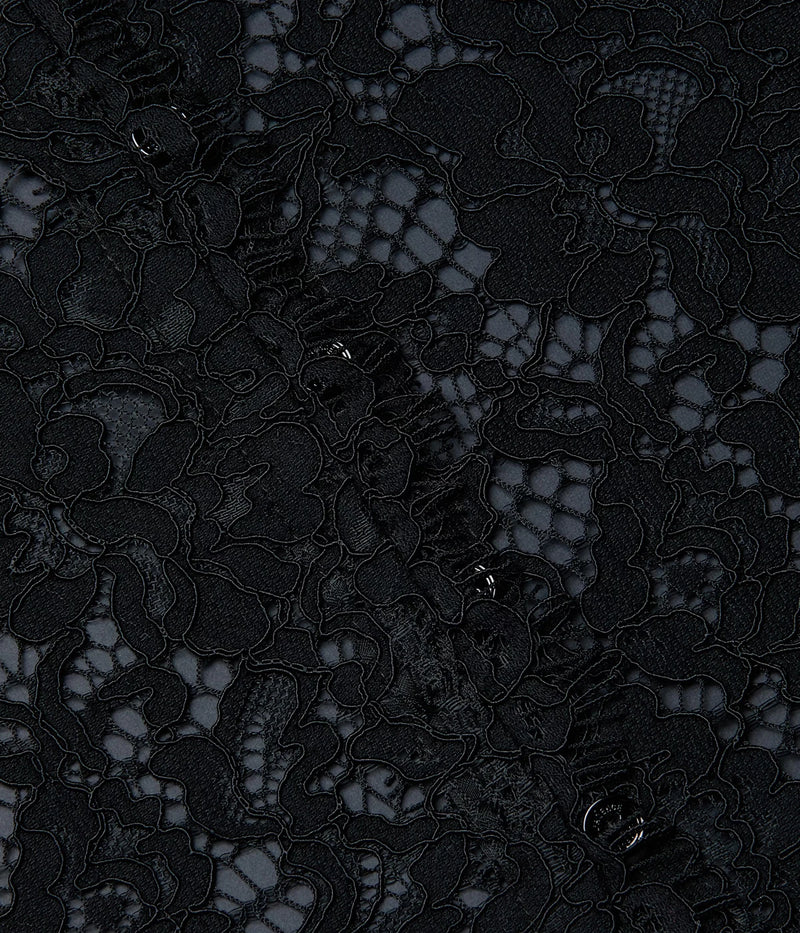 Anita Lace Button Up In Black