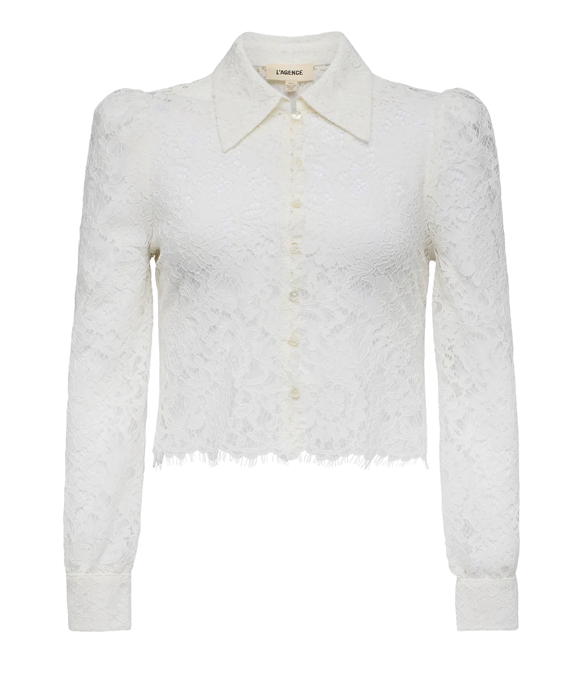 Anita Lace Button Up In Ivory