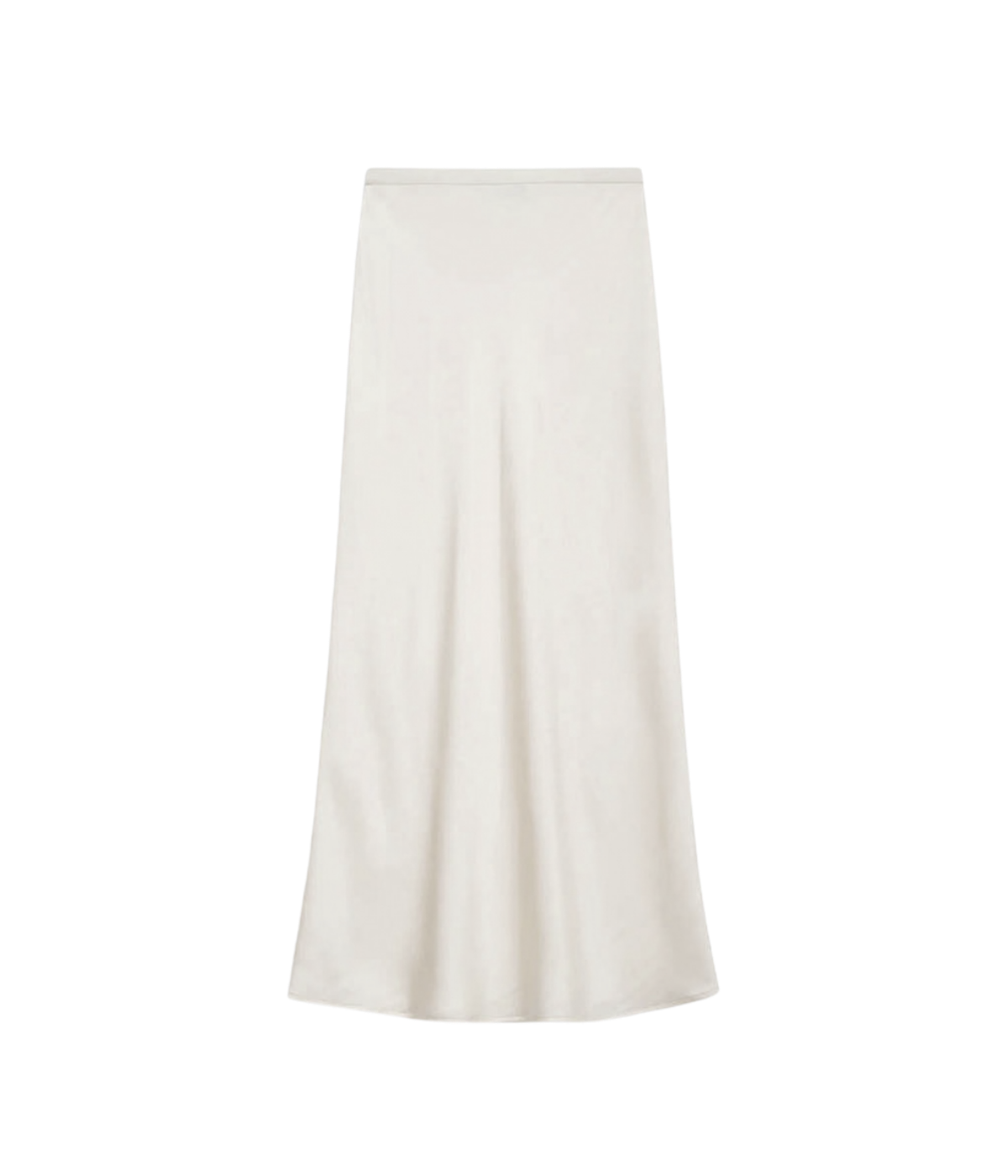 Bar Silk Skirt in Snow White