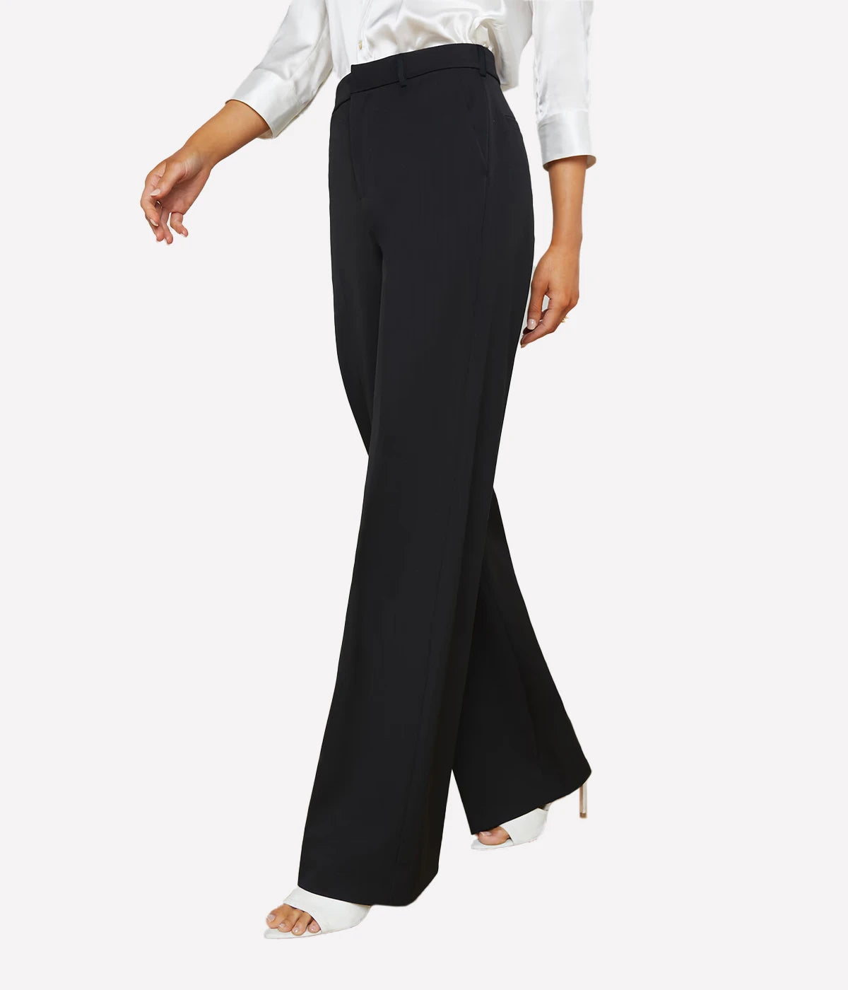 Livvy Straight Leg Trouser In Black