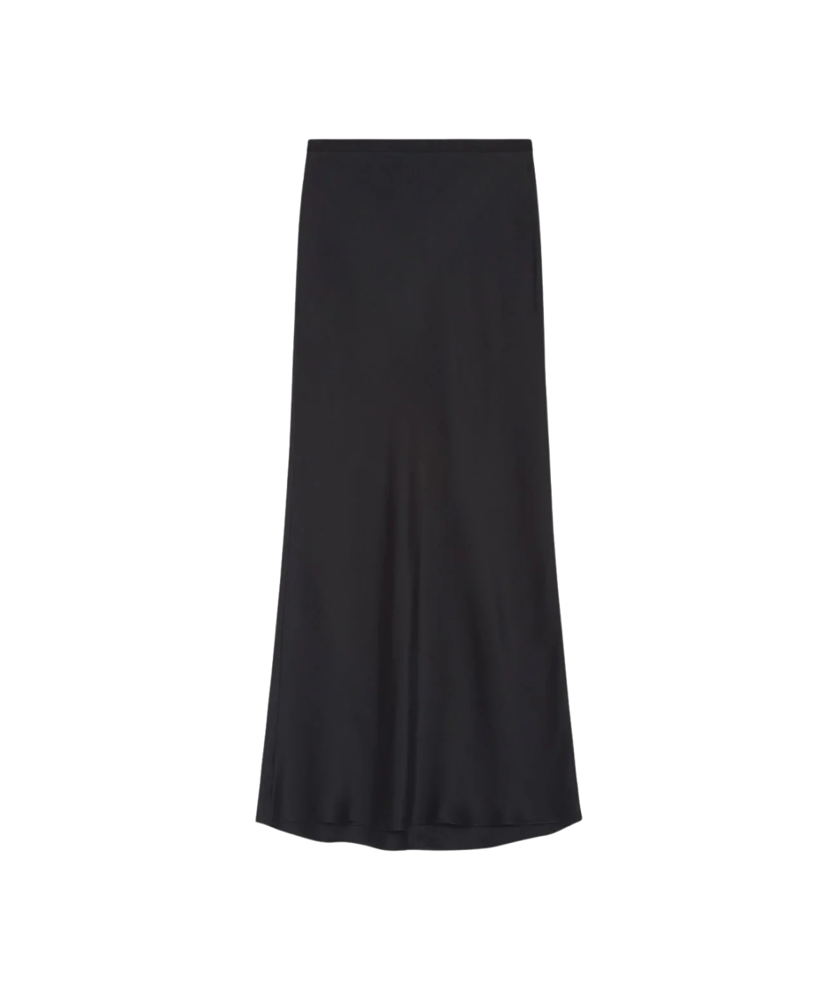 Bar Silk Skirt in Black