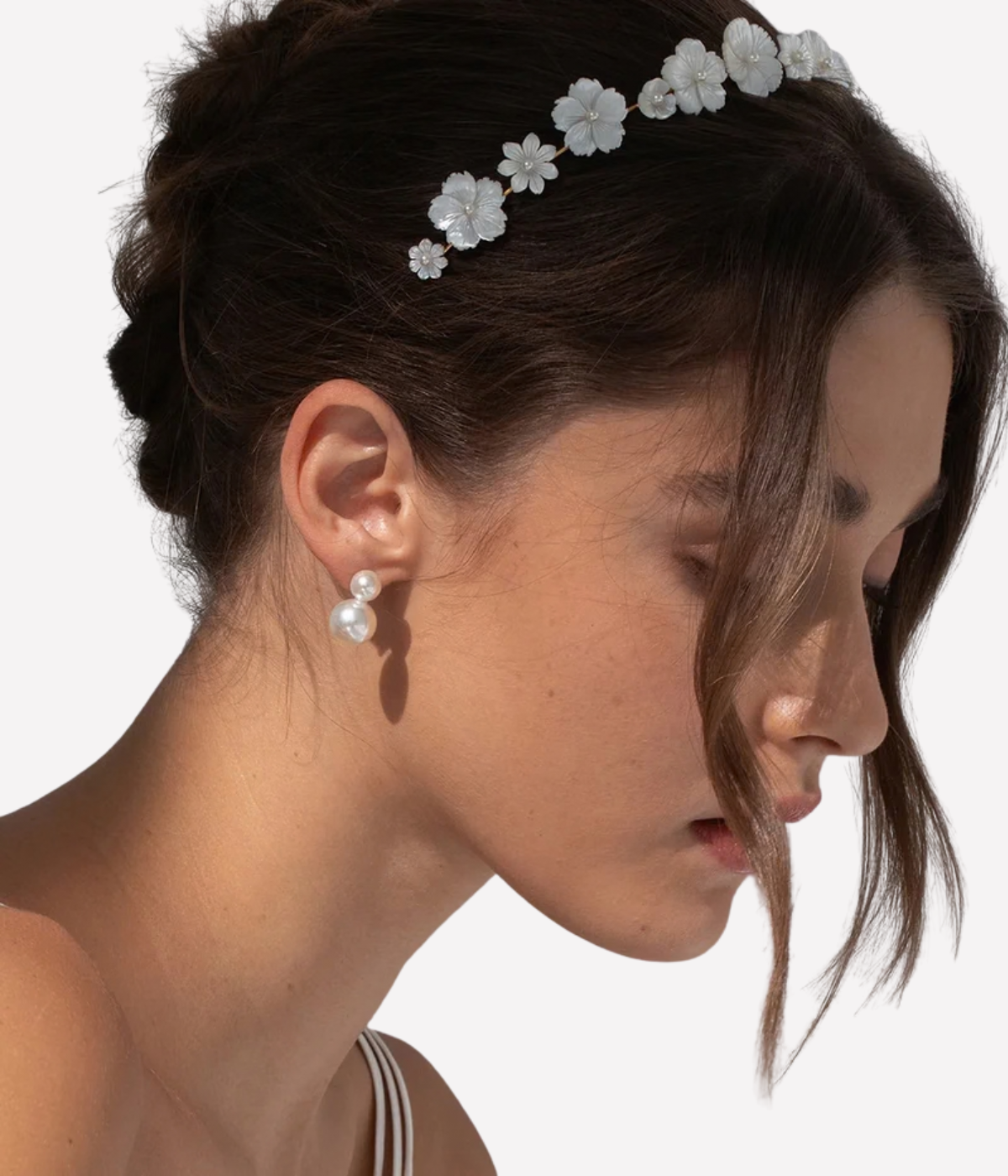 Jenna Headband in Mother of Pearl