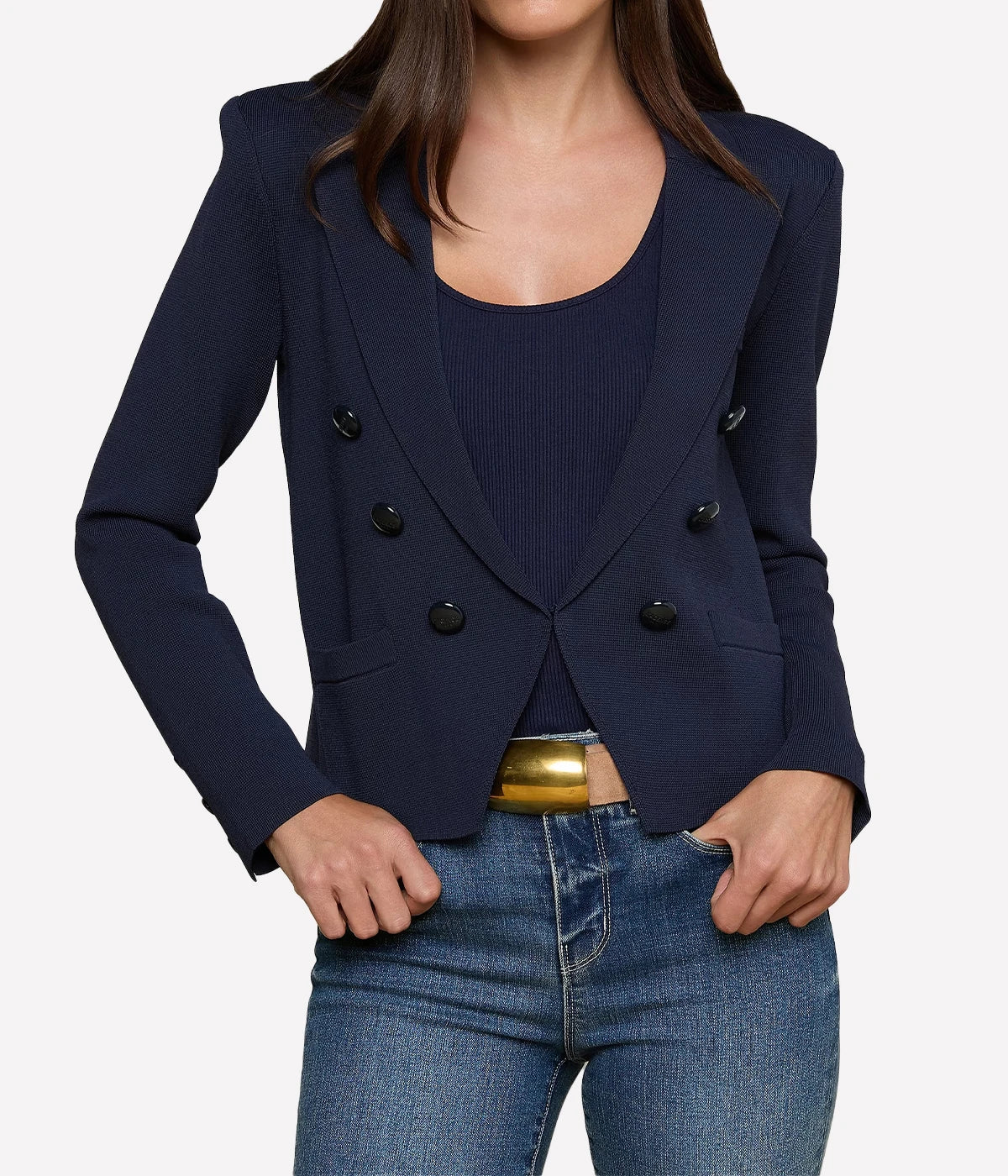 Mercer Knit Blazer In Midnight