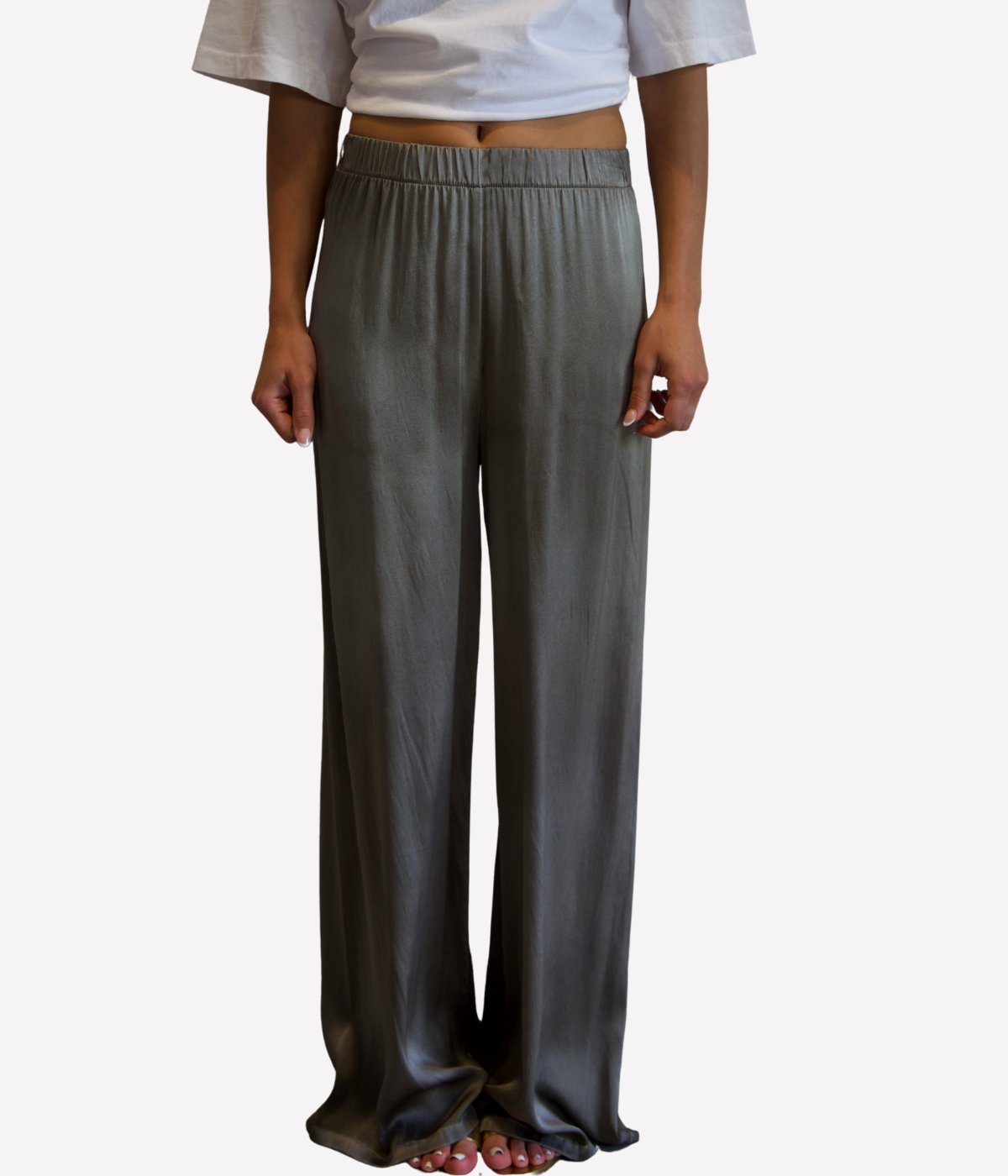 *FINAL SALE* BOREAL HIGH WAIST SILK PALAZZO PANTS