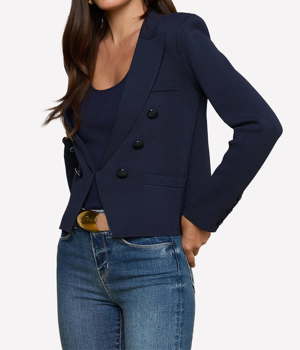 Mercer Knit Blazer In Midnight