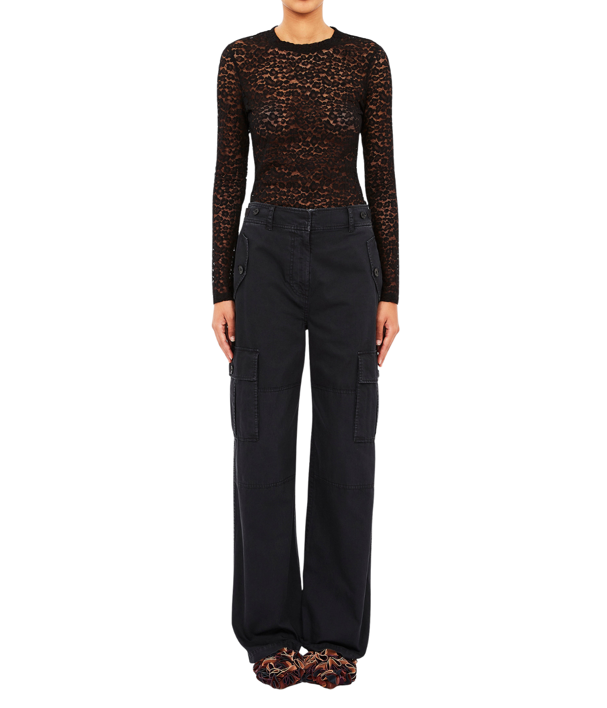 Anise Long Sleeve Top in Noir