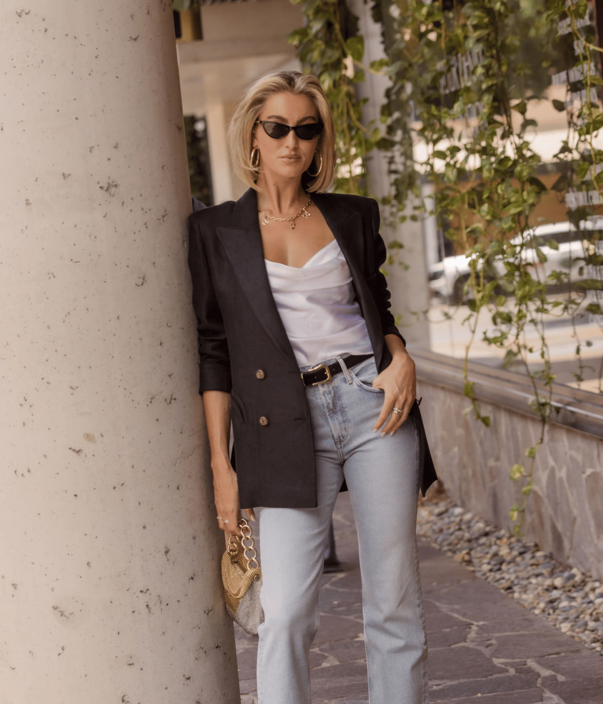 Clarity Everynight Blazer in Black Linen