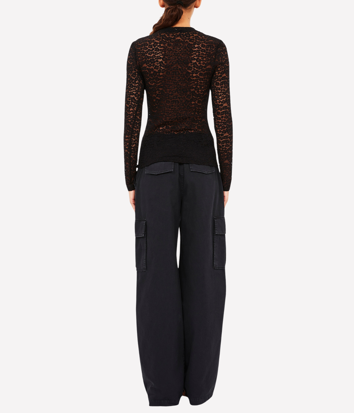 Anise Long Sleeve Top in Noir