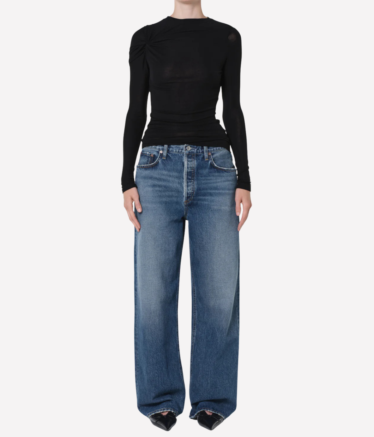 Low Slung Baggy Jean in Selection