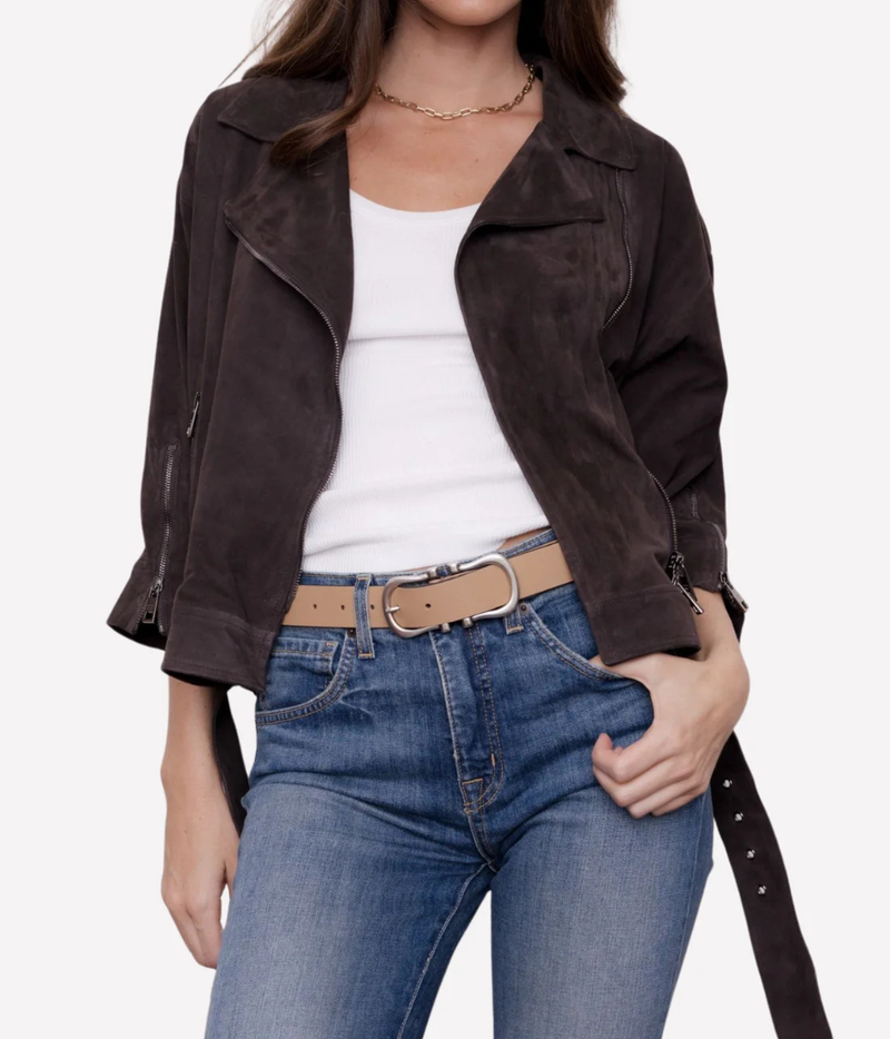 Women's Suede Jacket In Torba