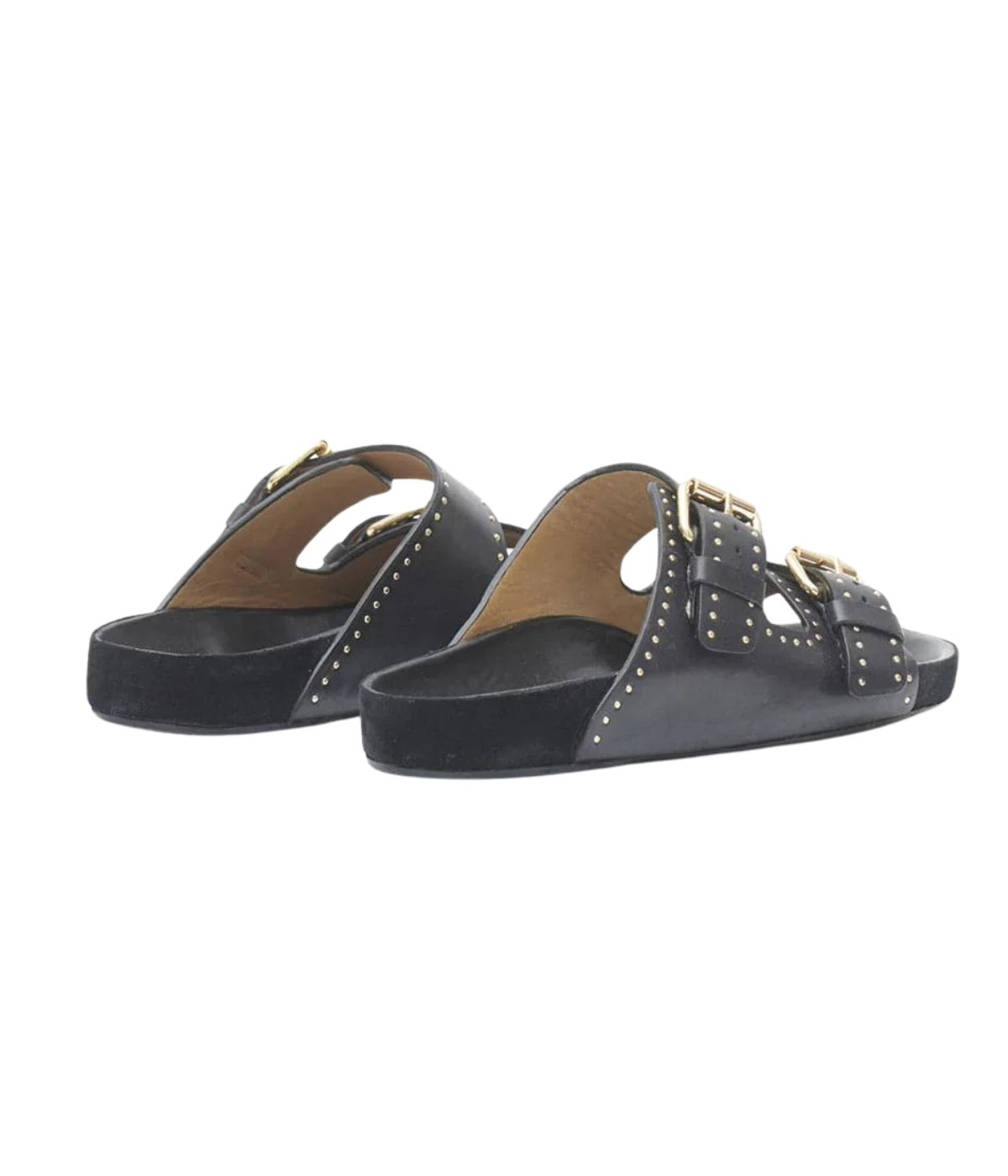 Lennyo Sandal in Black Leather