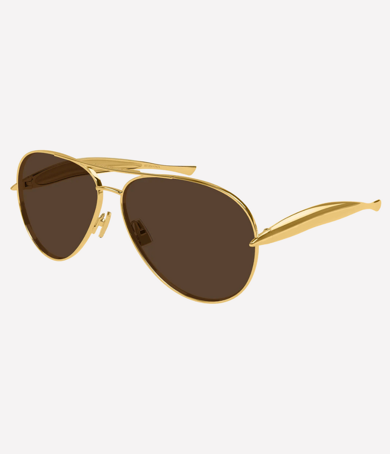 Aviator Sunglass in Gold