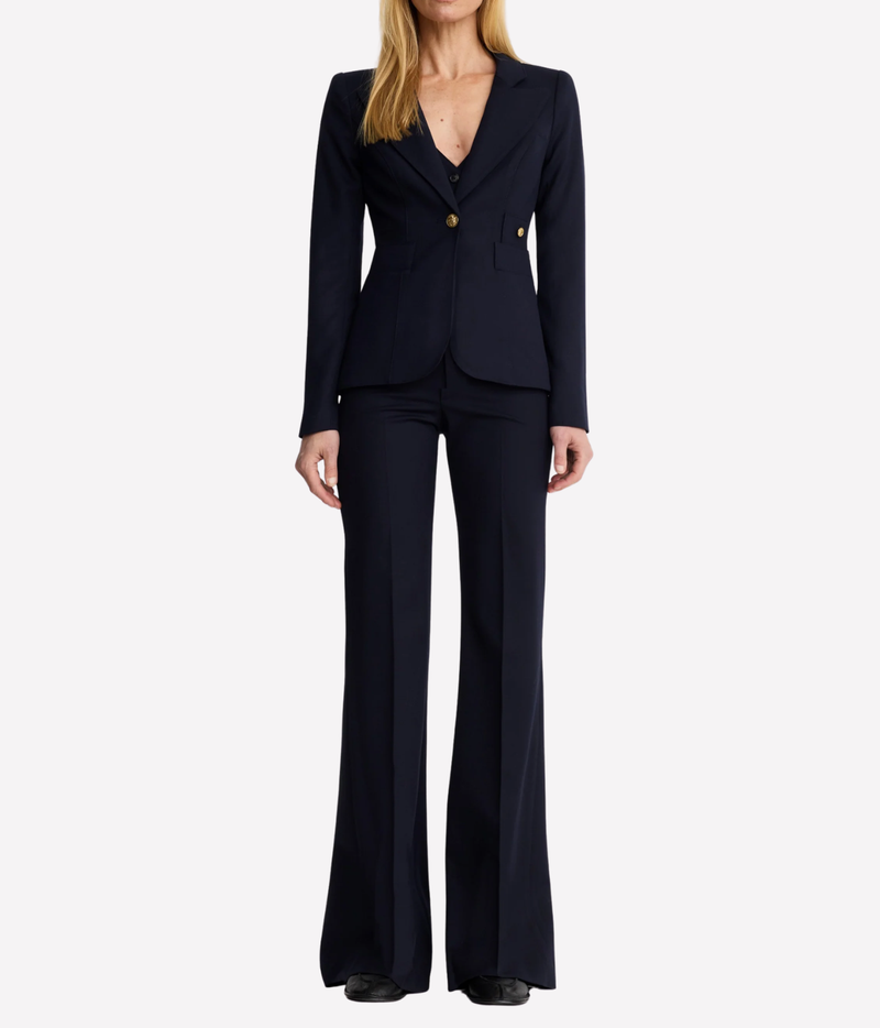 Full Back Duchess Blazer in Deep Navy