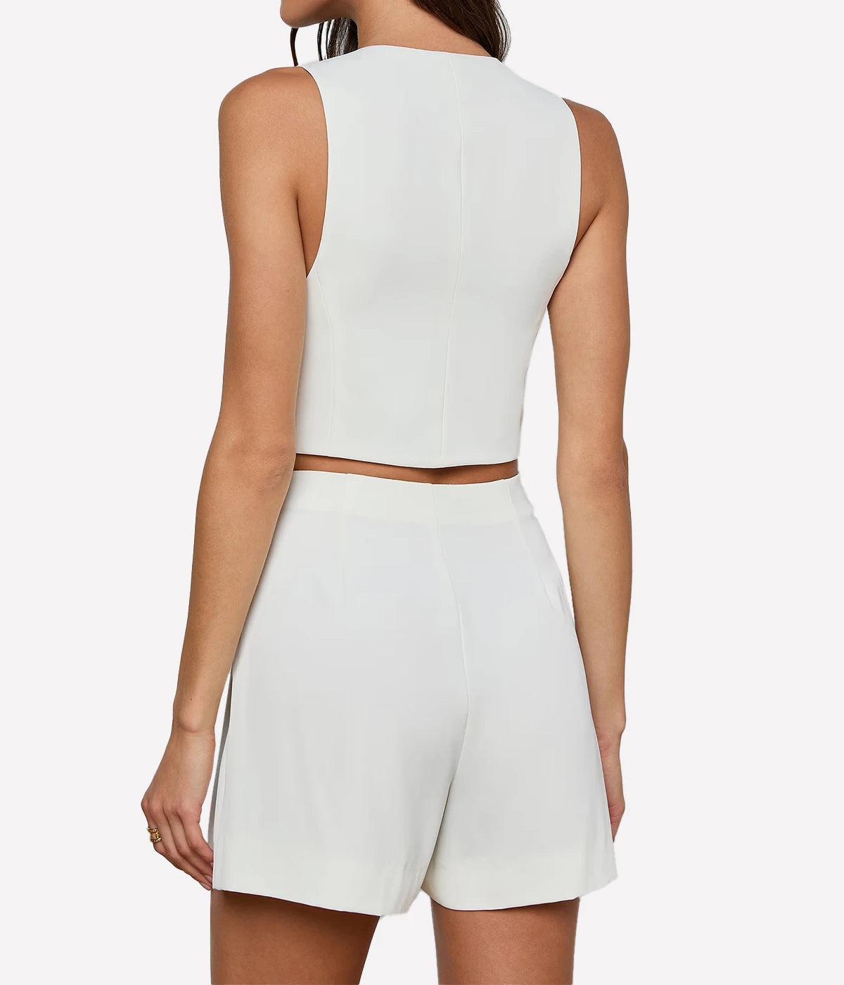 Jianna Short Vest In Ivory
