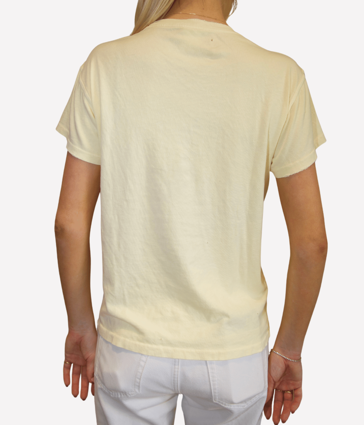 Beatles Crew Tee in Yellow Mellow