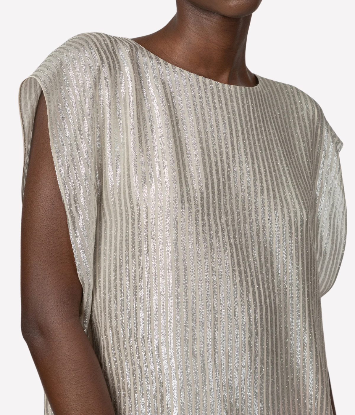 Castleton Top In Ivory & Silver
