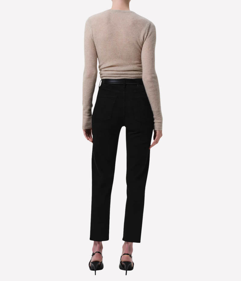 Caia Straight Jean In Plush Black