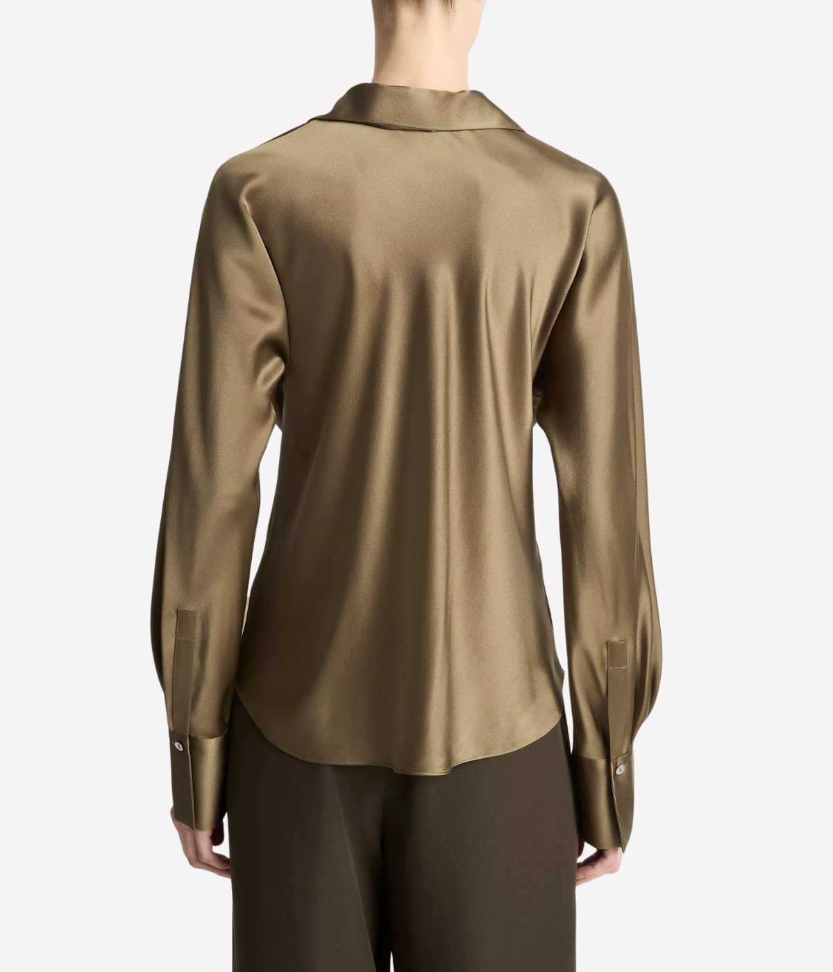 Bias L/S Blouse in Cypress