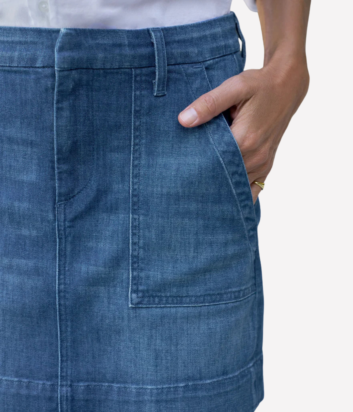 Jameson Skirt in Washed Blue