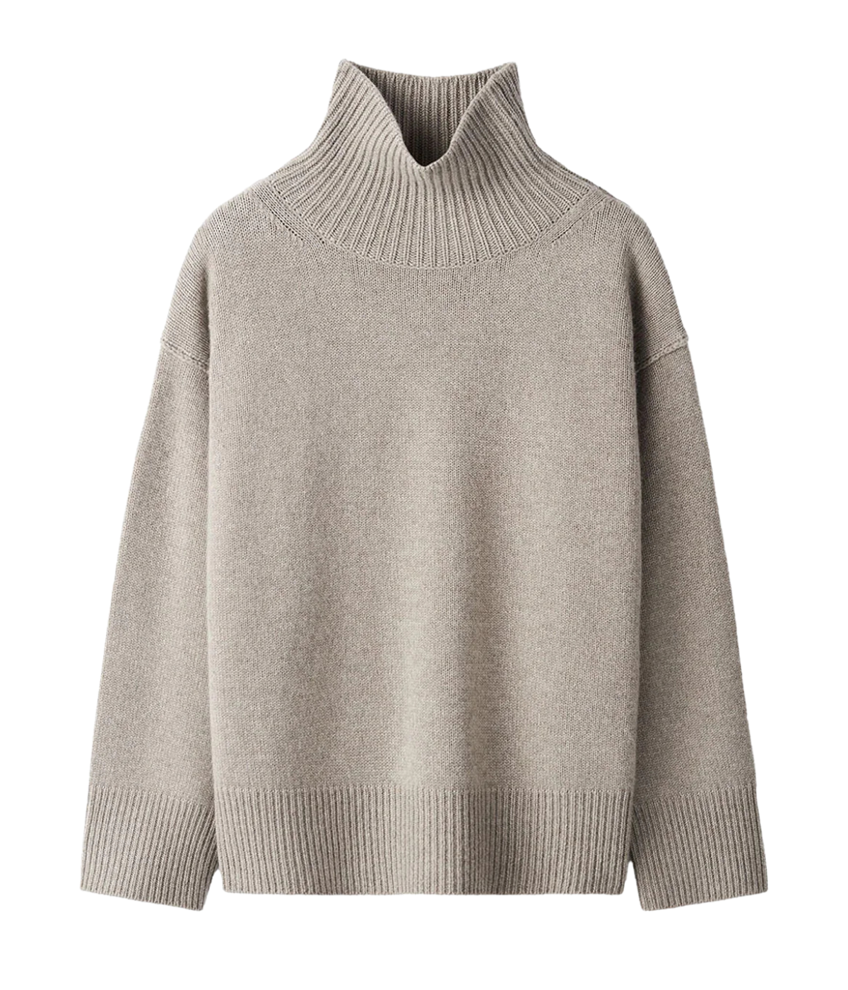 Boyfriend Turtle Neck in Greige