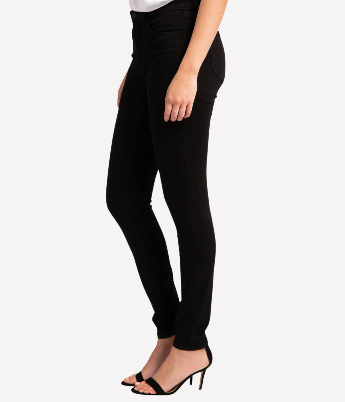 Marguerite High Rise Skinny Jean in Noir