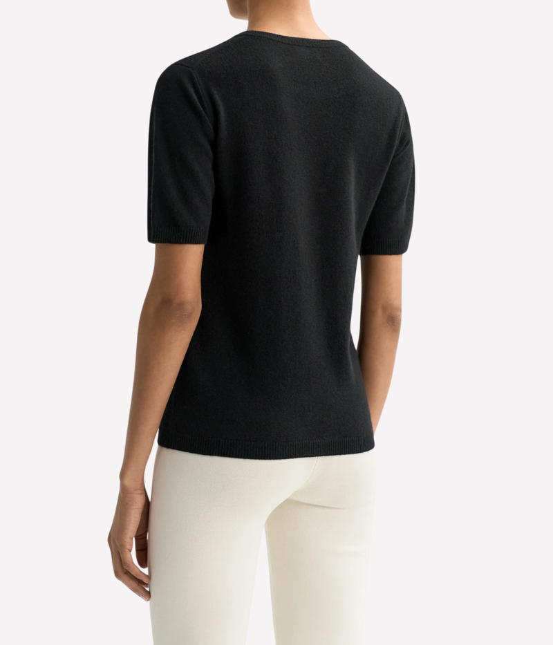 Short Sleeve Crewneck in Black