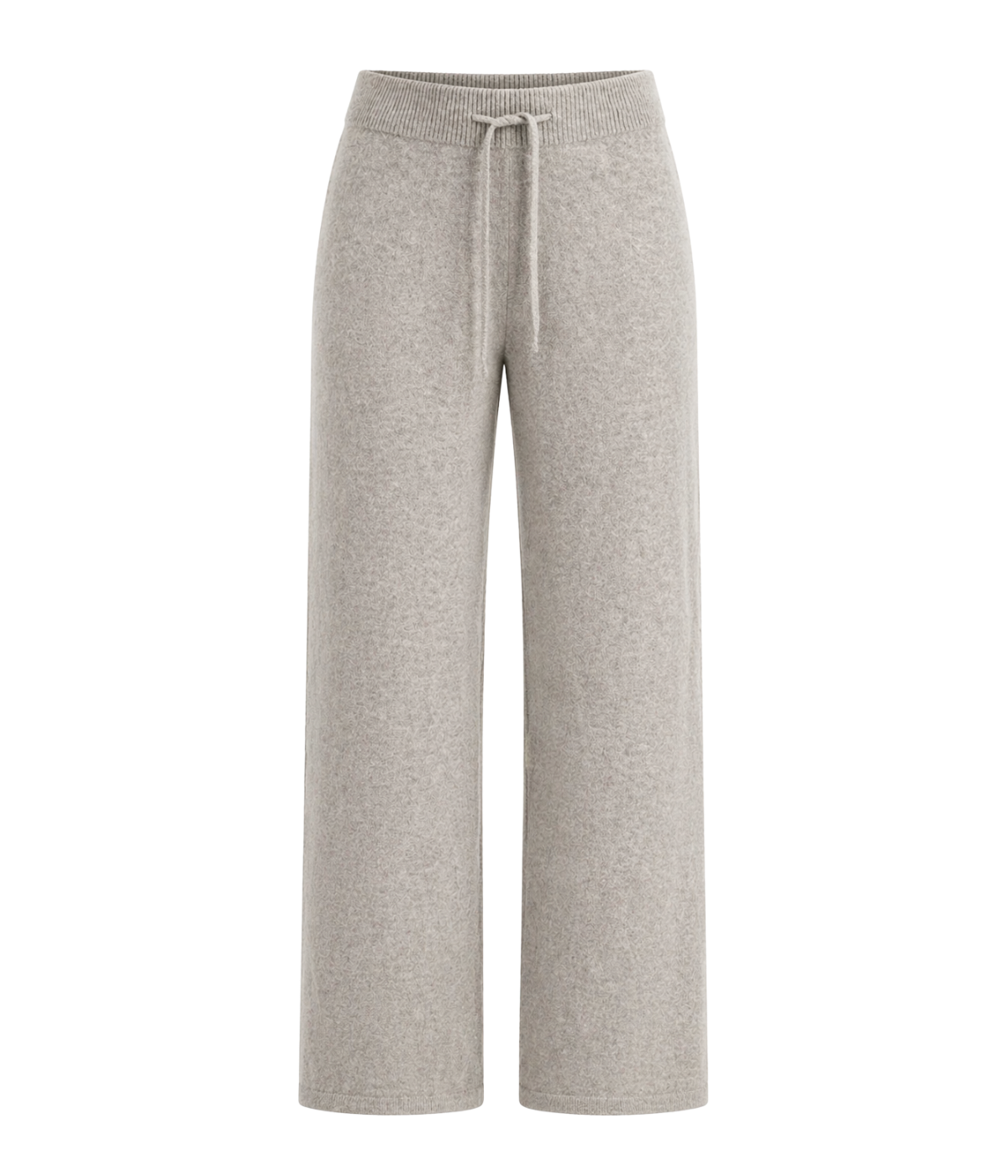 Cashmere Wide Leg Pant in Greige