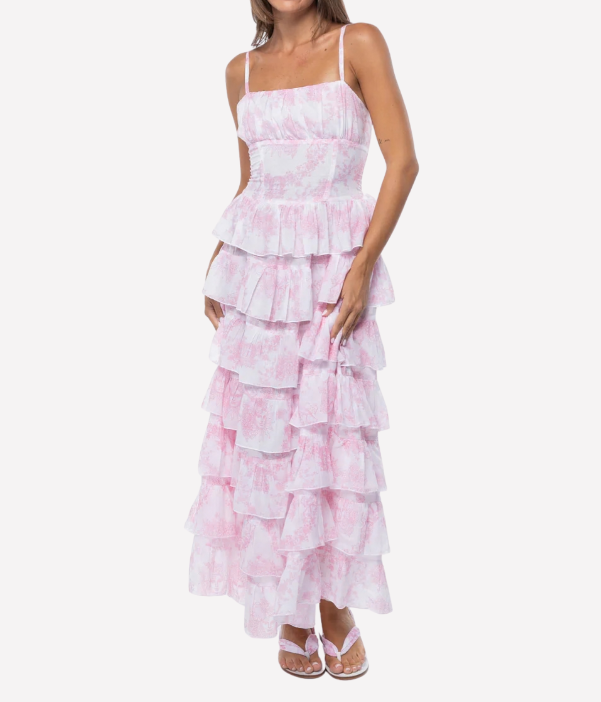 Bon Bon Dress in Sole Rose