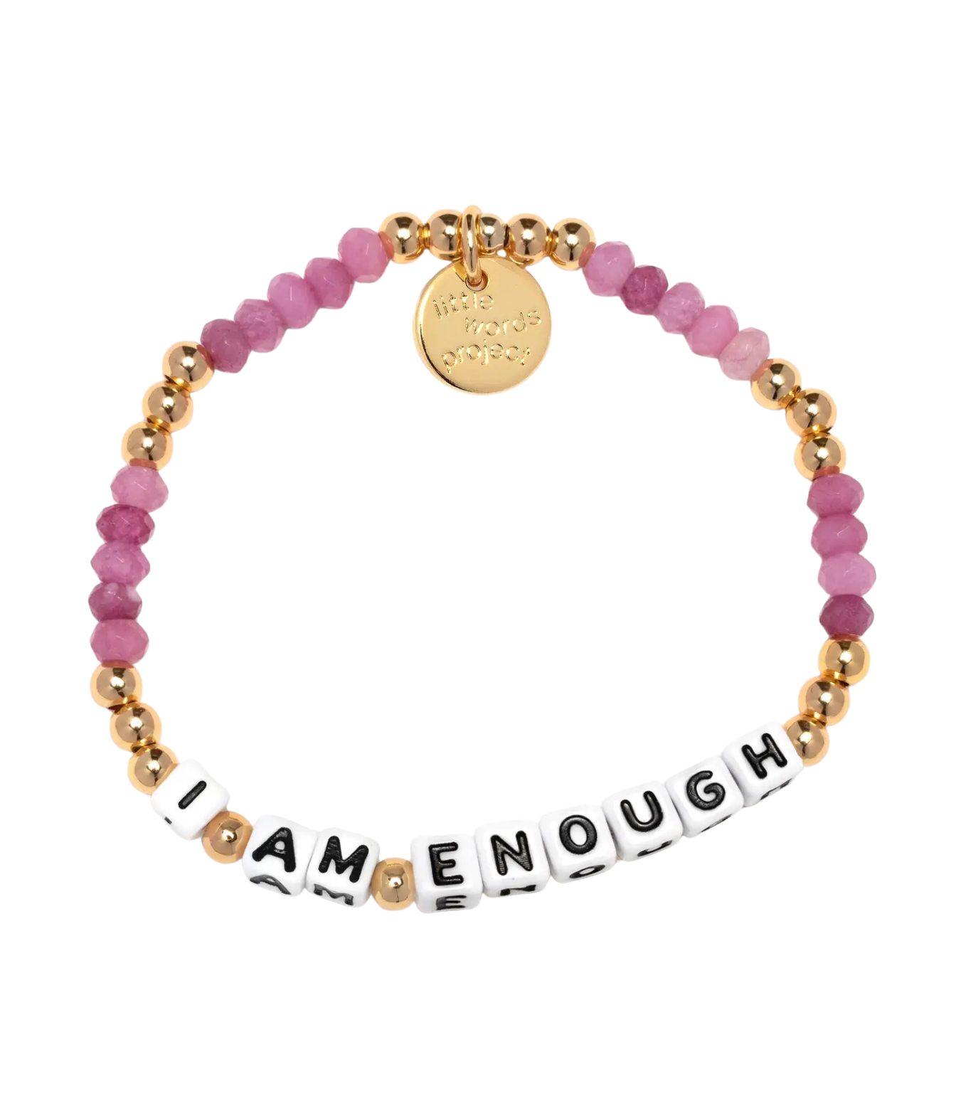 I Am Enough Bracelet in Pink