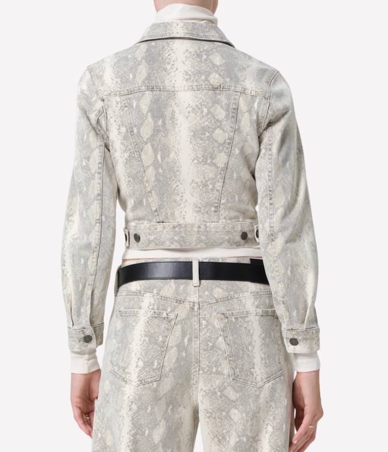 Charisse Shrunken Jacket In Python