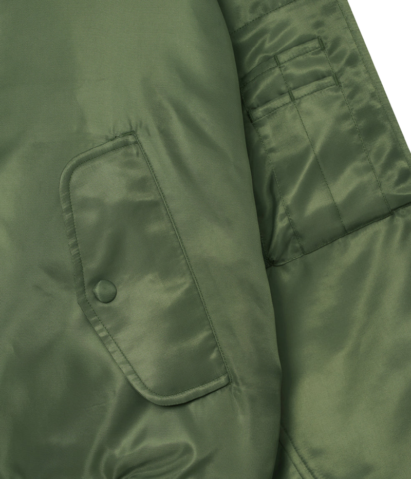 Leon Bomber In Army Green