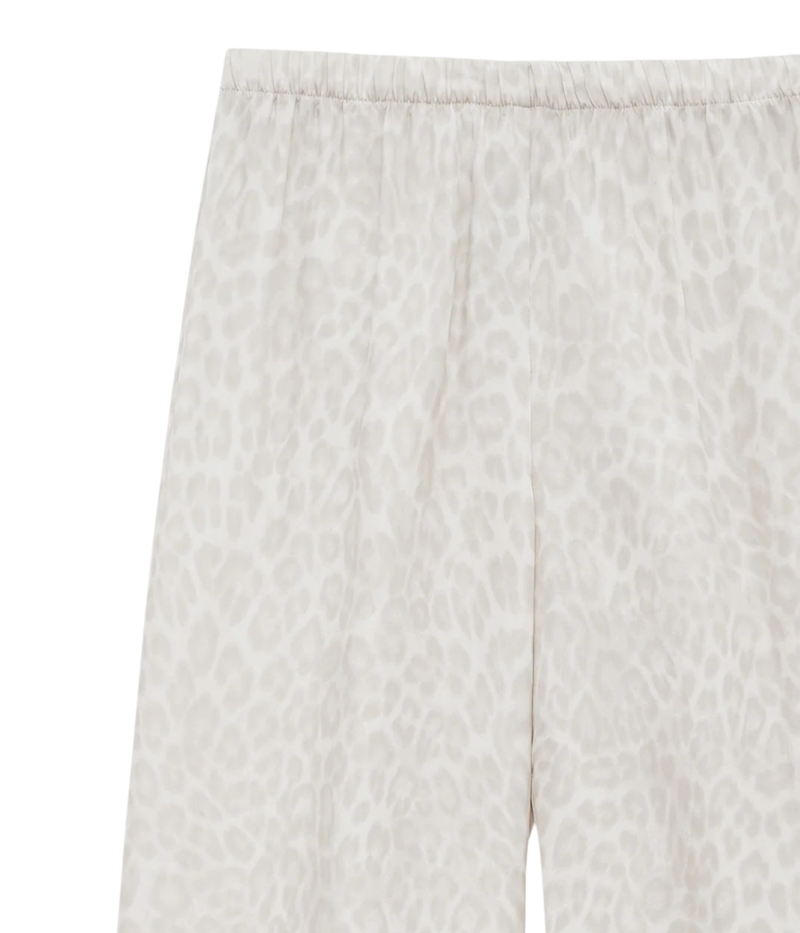 Roslyn Pant In Washed White Leopard