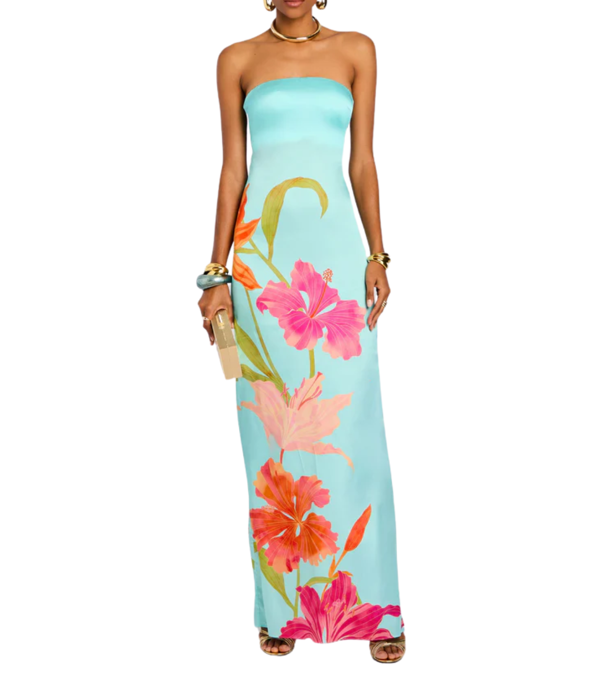 Vivi Dress in Aqua Primavera