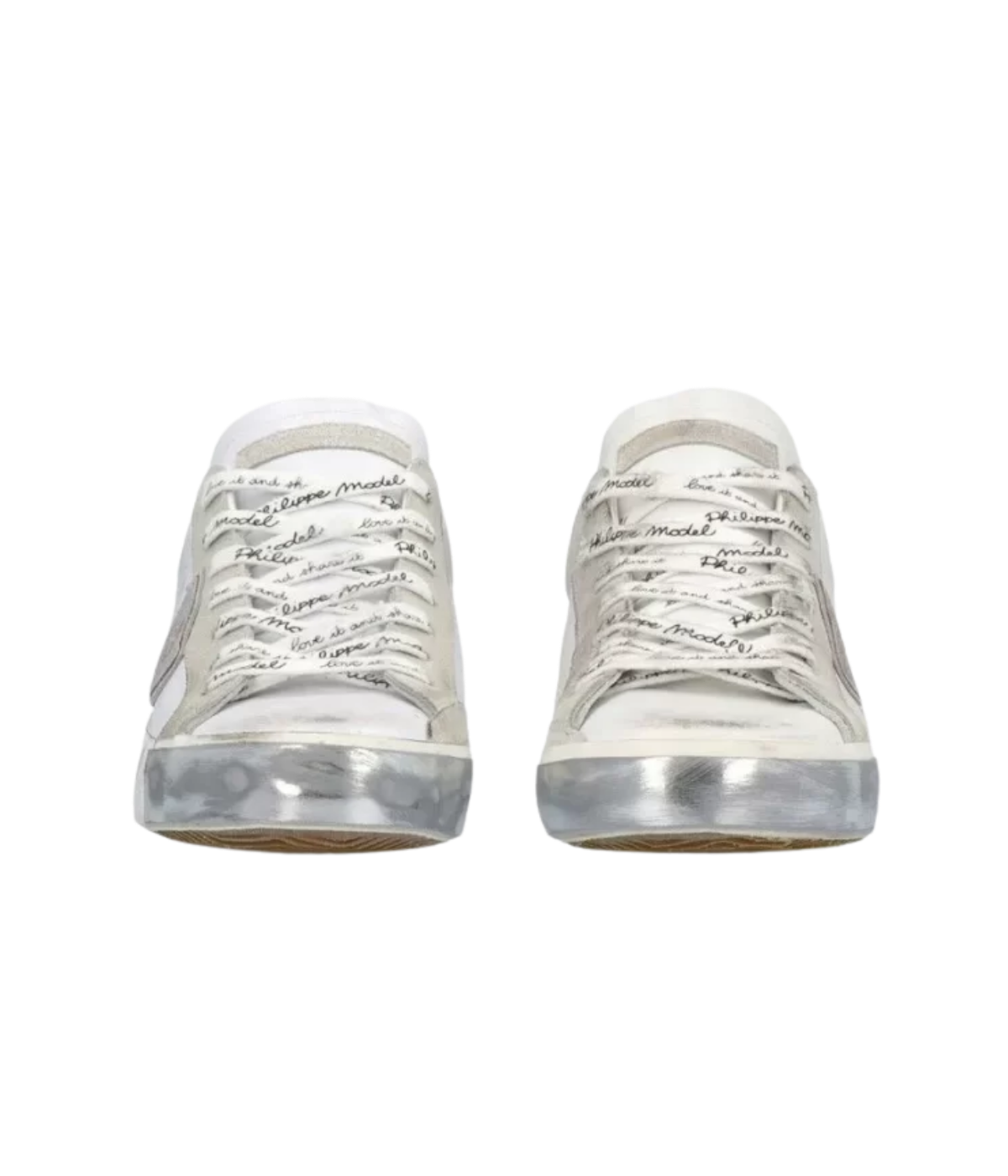 PRSX Low Woman in Foxy Lamine & Blanc Argent