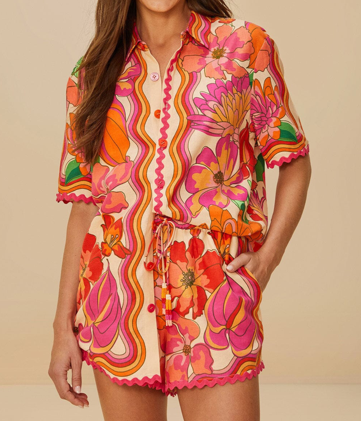Spring Affair Shirt in Beige