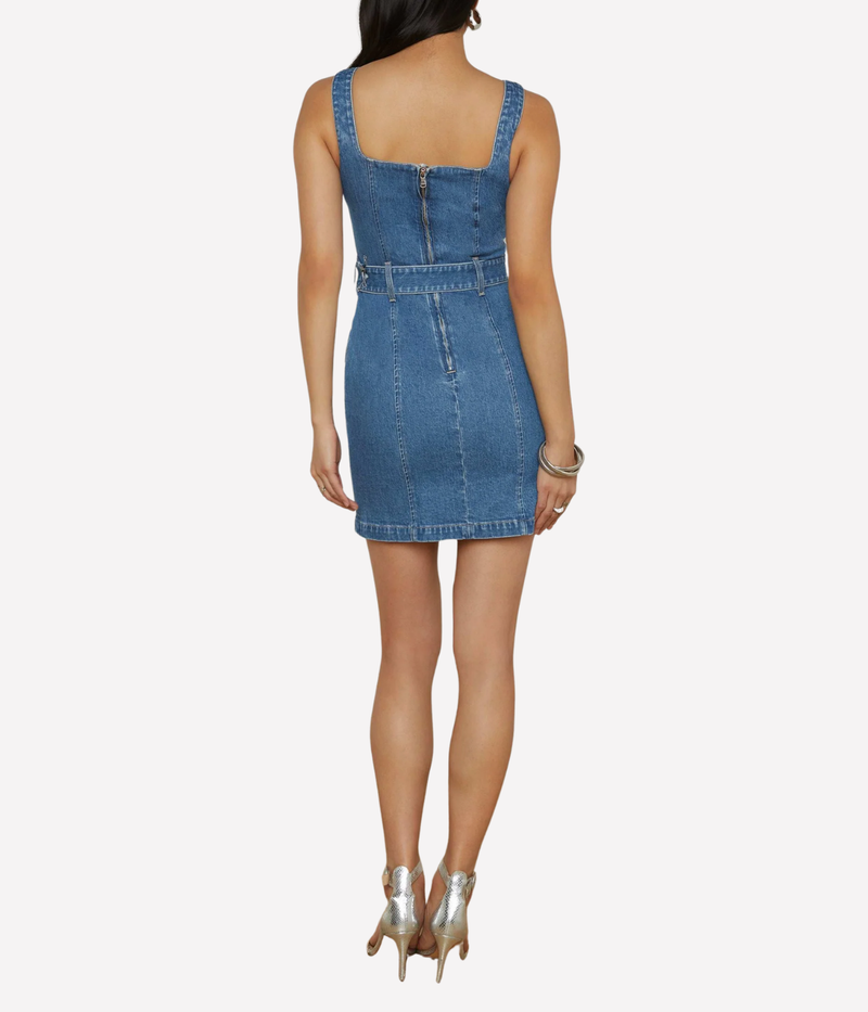 Midy Button Front Tank Dress In Tipton