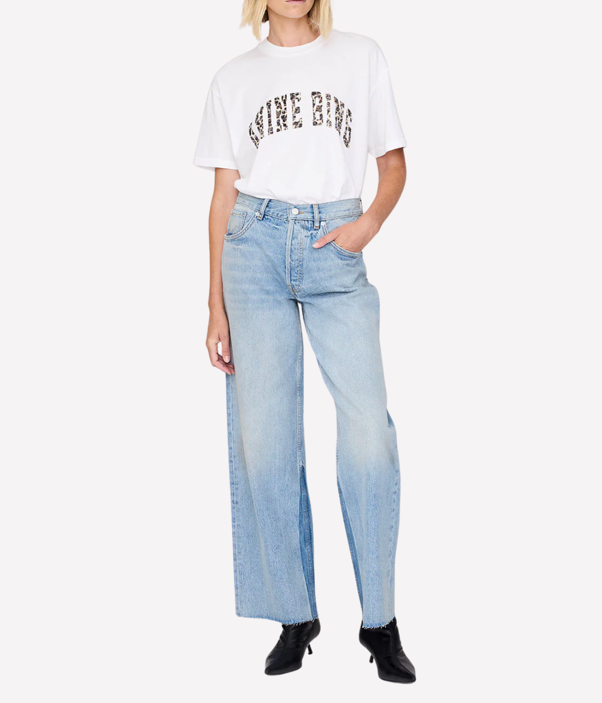 Walker Tee Anine Bing Leopard in Ivory