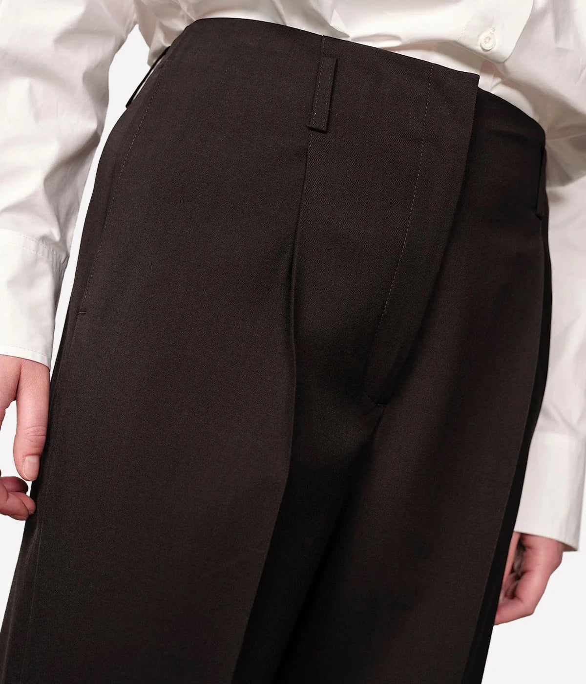 Felicia Midt Waist Pants In Black