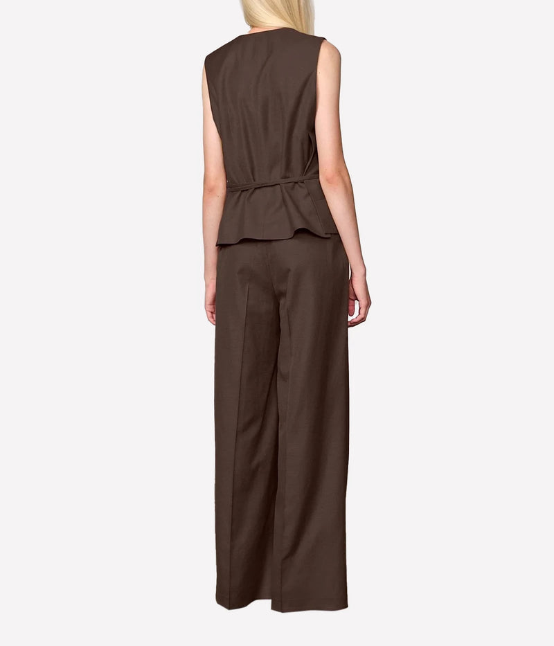 Samos Vest In Java Brown