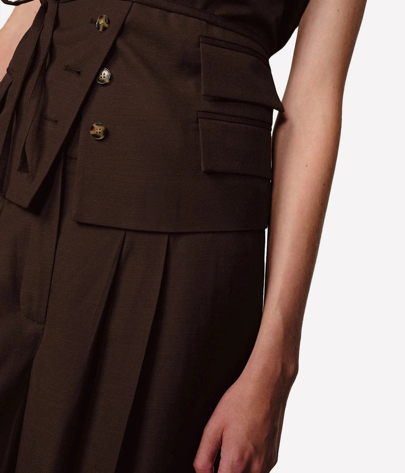 Samos Vest In Java Brown