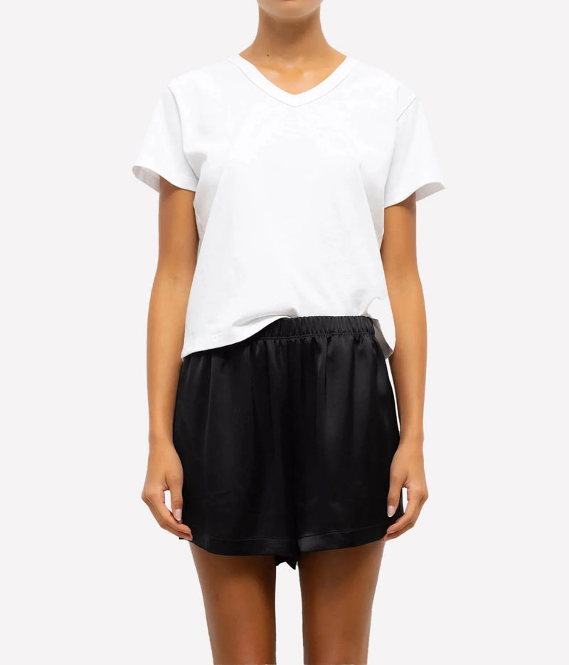 The Margo Vee Neck Tee in White