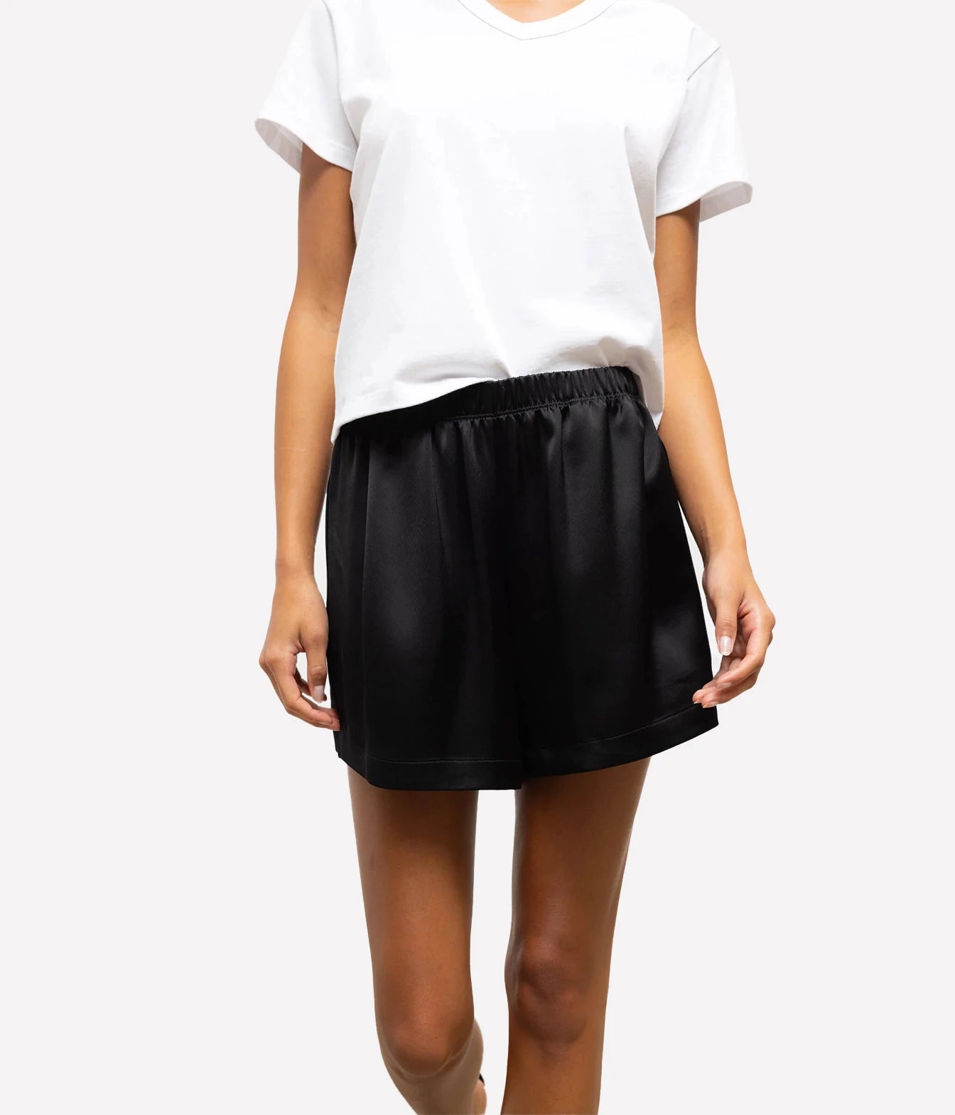 The Margo Vee Neck Tee in White