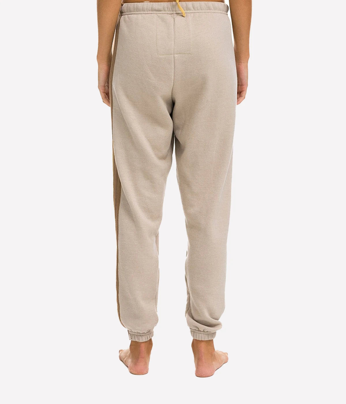 5 Stripe Sweatpants in Sand Tan